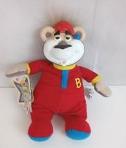 1999 Mattel Bedtime Bubba Talking 8&quot; Plush Bear Rubber Face With Tags Works - $16.48