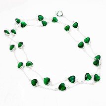 Chrome Diopside Gemstone Handmade Fashion Ethnic Necklace Jewelry 36&quot; SA 6532 - £7.18 GBP