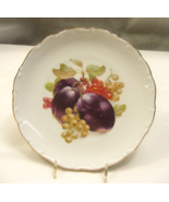 Vintage Porcelain Decorative 7&quot; Plate Bavaria Germany Hand Painted Grape... - $34.64