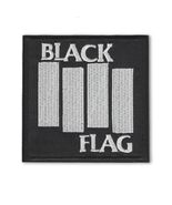 BLACK FLAG IRON ON PATCH 3.6&quot; Punk Rock Band Music Embroidered Applique NEW - $5.98 CAD