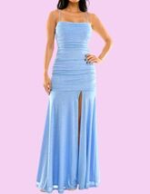 City Studios Juniors' Glittered Ruched Prom Gown Sz:3/4, Perriwinkle Ret... - $49.01