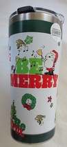 Tervis Peanuts Be Merry 20-oz Stainless Steel Tumbler w/Hammer Lid - £23.56 GBP
