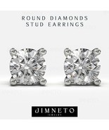 1/2 - 2 Ct Diamond Screw Back Studs 14k Gold Earrings Lab Grown (GH/VS2-... - €172,86 EUR+