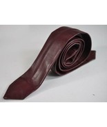 Stylish Handmade Men&#39;s Brown Genuine Lambskin Leather Tie Formal Party W... - £28.79 GBP