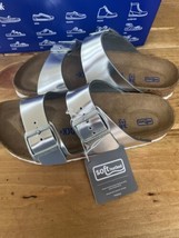 Birkenstock Arizona BS | Silver | EU 38 | US L7/M5 | Narrow Fit - £86.25 GBP