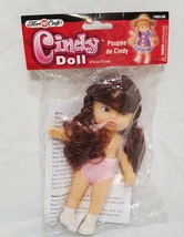 Cindy Doll Brown Hair FibreCraft 6 3/4&quot; Tall with Dress Crochet Pattern ... - $18.50