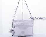 Kipling Annabelle Crossbody Bag Double Zip KI0566 Frosted Lilac Metallic... - $59.95