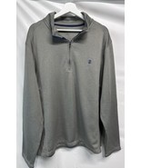 IZOD Golf Athletic Pullover Shirt 1/4 Zip Gray Long Sleeve MockNeck Acti... - $25.73 CAD