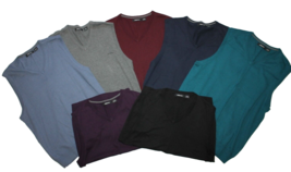 Lot of 7 Claiborne Sweater Vest Size Large L V-Neck Sleeveless Sweaters - £49.55 GBP