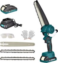 Mini Cordless Chainsaw 8 Inch Handheld Chain Saw Battery, one charge one... - $28.99