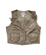 DOUBLE RL SLEEVELESS  WOMENS FRINGED LEATHER VEST WORLDWIDE SHIPPING FAT... - $10,462.27 MXN