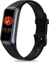 Fitness Tracker Activity Tracker Heart Rate Monitor with 1.10&#39;&#39; AMOLED Touch Col - £44.73 GBP