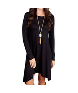 Boho Asymmetrical Hem Dress – Feminine Flowy Fit for Crossdressers, Tran... - $21.50