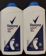 2X Rexona Efficient Talco Para Pies / Foot Talcum Powder 2 De 200g c/u Free Ship - £18.79 GBP