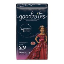 Goodnites Bedwetting Underwear for Girls, S/M (43-68 lbs), 14 Ct (Select... - $17.99