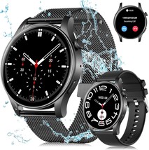 Smart Watch (Answer/Make Calls), Ultra Thin 1.43’’ AMOLED Smart Watches for Men - $23.75