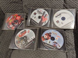 PS2 5 Disc Only Sports Games Lot Tested Rugby, Nascar Heat,  NHL, Nascar Thunder - £17.36 GBP