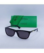 Bottega Veneta BV1328SA 001 Shiny Black/Grey 58-19-135 Sunglasses New Au... - $377.49