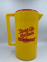 Starburst Advertising Promo Fruit Chews Plastic 72oz Yellow Drink Pitcher - $13.54