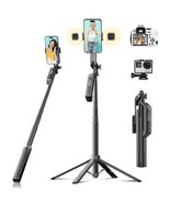 Selfie Stick Phone Tripod - 71 inch Tall Cell Phone Holder with Detachab... - $39.59