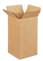 Brown Corrugated Box 4 x 4 x 8&quot; in 25 pack (ul) j21 - £116.36 GBP