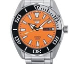 Orologio da uomo Seiko 5 automatico SRPC55K1 quadrante arancione NUOVA... - £174.88 GBP
