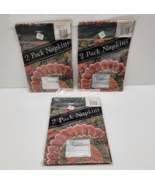 Vintage Tobin Lot of 6 Cloth Napkins Holiday Gathering Thanksgiving Turkey - $45.71 CAD