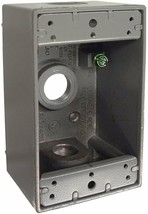 4 Pack Hubbell-Bell 5320-0 Single Gang 3-1/2-Inch Outlets Weatherproof Box - $39.99