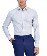 Hugo by Hugo Boss Mens Kenno Slim-Fit Dress Shirt Light Pastel Blue Glen... - $924.04 MXN