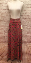 LuLaRoe Womens MAXI Skirt Modest Long Length Pink Green Paisley Size XXS... - $29.00