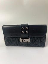 CHRISTIAN DIOR Black Diorissimo Cavas Long Wallet Made in Italy - $317.70