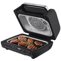 Indoor Grill 8-in-1 with Air Fryer Roast Bake Dehydrate Broil, with Extra Large  - £201.77 GBP