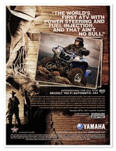 Yamaha Grizzly 700 Fi ATV Ross Coleman Pro Bull Rider 2006 Print Magazine Ad - £7.64 GBP