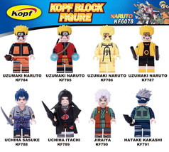 1PCS NARUTO Building Blocks Toys — Hatake Kakashi, Uchiha Sasuke, Uzumaki Naruto - £2.37 GBP
