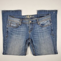 ! IT Los Angeles Women Size 29 Stretch Boot cut Jeans Dark Wash Loose St... - £13.52 GBP