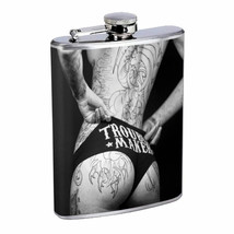 Tattoo Pin Up Girls D36 Flask 8oz Stainless Steel Hip Drinking Whiskey Brandi - £11.70 GBP