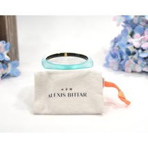 Alexis Bittar Electric Mint Lucite Soft Square Skinny Bangle Bracelet NWT - £97.74 GBP
