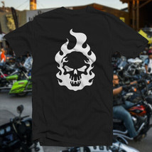 Flaming Skull #2 Cotton T-SHIRT Sturgis Dayton Bike Week Hd Club Biker Cycle - £13.99 GBP+