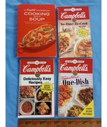 4 Vintage Campbell&#39;s Deliciously Easy Recipes Favorite Family Recipes 19... - $25.00