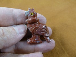 Y-BIR-VUL-21 red Vulture Buzzard carving Figurine soapstone Peru scaveng... - $8.59