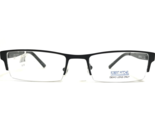 Robert Mitchel Eyeglasses Frames RM900 BK Black Rectangular Half Rim 52-... - $46.53