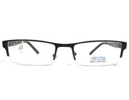 Robert Mitchel Eyeglasses Frames RM900 BK Black Rectangular Half Rim 52-19-140 - £37.10 GBP