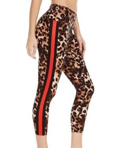 Calvin Klein Womens Print Striped High waist Leggings Size X-Small Color Brown - £23.92 GBP