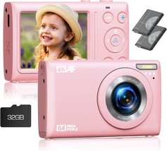 Digital Camera 4K 64MP with 32GB Card, Point and Shoot Digital Camera (P... - $36.62