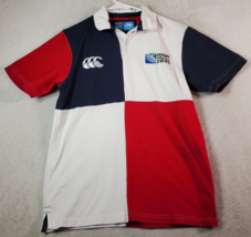 Rugby World Cup 2015 Polo Shirt Mens Small Multi Cotton Short Sleeve Sli... - $17.14