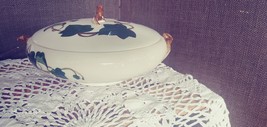 Metlox California Ivy Hand Painted PoppyTrail Round Covered Vegetable Bowl 9.5" image 8