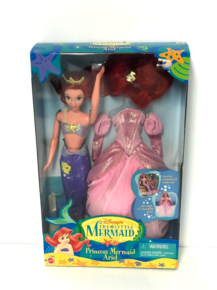 1997 Mattel Disney The Little Mermaid PRINCESS MERMAID ARIEL Barbie Doll NOS - $125.00