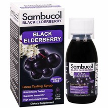 Sambucol Black Elderberry Original Formula, 4 Fluid Ounce Bottle, High Antiox... - £12.61 GBP