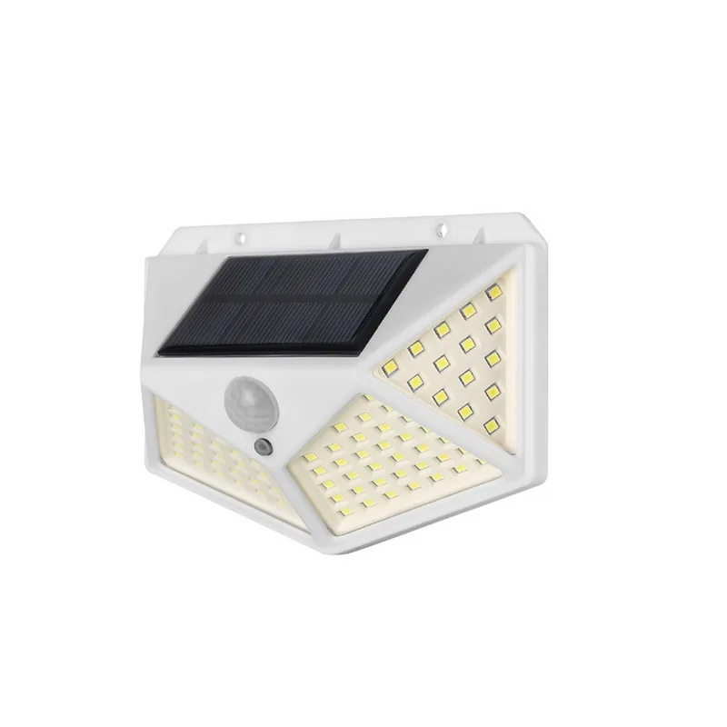 1/2/4PCS Solar Light Outdoor 100 LED Wall Lamp Motion Sensor Four Sides Waterpro - £135.39 GBP
