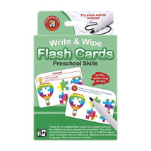 Write &amp; Wipe Preschool Skills 3-4 Years Old Flash Card - £16.27 GBP